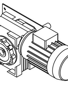 Gear 4.0KW w/console f/side auger 3x400V M&M